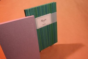 HandBuch, blanko 12 x 18,5 cm Kleisterpapier